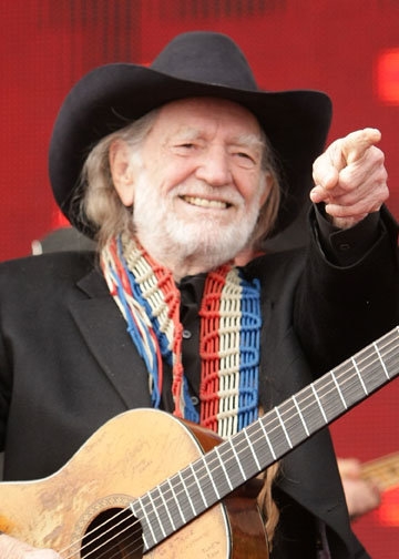 Singer Willie Nelson has a birthday one day after us, on April 29