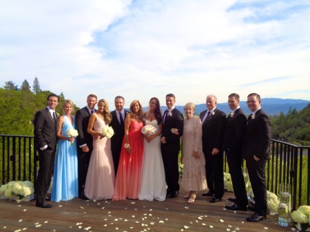 Joy Mangano, her daughter and the wedding party